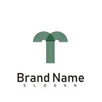símbolo de design de logotipo de natureza de palma vetor
