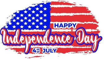 feliz Dia da Independência vetor