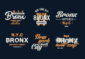 vetor de emblemas bronx