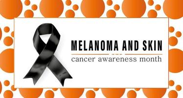 ilustração vetorial sobre o tema da detecção, prevenção e conscientização do melanoma e câncer de pele mês de maio vetor