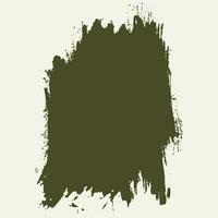 pincelada isolada de cor verde vetor