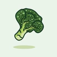 ilustração de desenhos animados de repolho de fruta vegetal fresco vetor