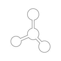 ícone do logotipo da molécula vetor
