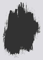 forma de traçado de pincel de tinta de cor preta vetor
