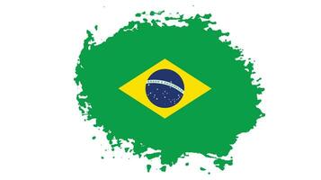 novo vetor de bandeira do brasil textura grunge