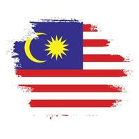 pincelada grátis bandeira da malásia imagem vetorial vetor