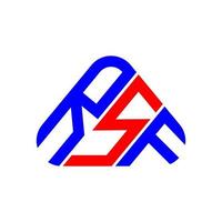 design criativo do logotipo da carta rsf com gráfico vetorial, logotipo simples e moderno rsf. vetor