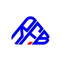design criativo do logotipo da carta rfb com gráfico vetorial, logotipo simples e moderno rfb. vetor