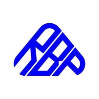 design criativo do logotipo da carta rbp com gráfico vetorial, logotipo simples e moderno rbp. vetor