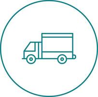 ícone de vetor de caminhão pesado