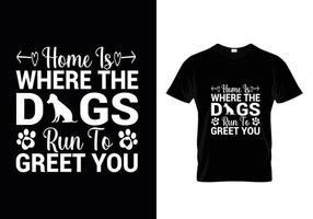 vetor de design de camiseta de tipografia de cães, design de camiseta de citações de amantes de cães.