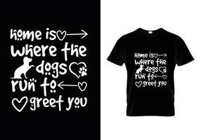 vetor de design de camiseta de tipografia de cães, design de camiseta de citações de amantes de cães.