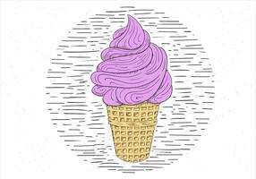 Ilustração desenhada à mão grátis Ice Ice Cream vetor