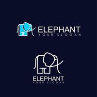 simples e engraçado elefante imagem ícone gráfico logotipo design conceito abstrato vetor estoque. pode ser usado como um animal ou desenho animado associado a um símbolo