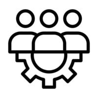 design do ícone da força de trabalho vetor