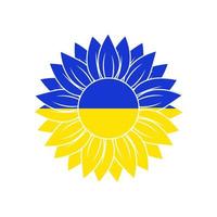 bandeira ucraniana eu estou com a ucrânia rezo pela ucrânia pare a guerra girassol vetor
