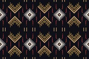 ikat padrão sem costura ikat triângulo batik padrão têxtil sem costura design de vetor digital para impressão saree kurti borneo tecido borda escova símbolos designer de amostras