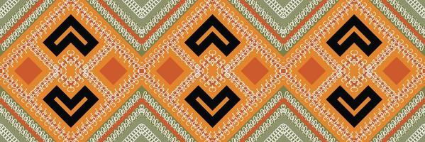 étnico asteca ikat padrão sem costura motivo têxtil ikat padrão sem costura design de vetor digital para impressão saree kurti borneo tecido aztec pincel símbolos amostras elegantes