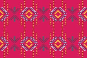 fundo padrão étnico. design de vestido saree antigo com padrão tradicional é um padrão criado pela combinação de formas geométricas. projeto para impressão. usando na indústria da moda. vetor