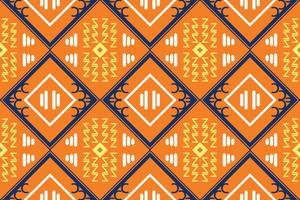 étnico asteca ikat padrão sem costura têxtil ikat moldura sem costura padrão design de vetor digital para impressão saree kurti borneo tecido asteca pincel símbolos amostras elegantes