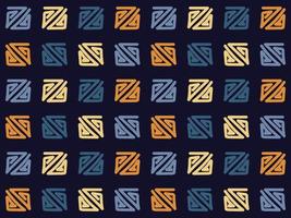 padrão verificador esboço à mão livre tecido navajo sem costura padrão design geométrico afro-americano oriental tradicional ilustrações vetoriais. estilo bordado. vetor