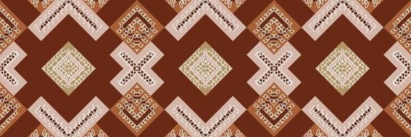 ikat padrão sem costura ikat vector batik padrão têxtil sem costura design de vetor digital para impressão saree kurti borneo tecido borda escova símbolos amostras algodão
