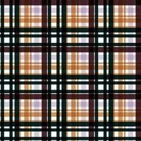 O tecido com padrão xadrez é um tecido estampado que consiste em faixas cruzadas, horizontais e verticais em várias cores. os tartans são considerados um ícone cultural da Escócia. vetor