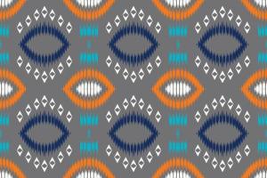 étnico ikat triângulo batik padrão têxtil sem costura design de vetor digital para impressão saree kurti borneo tecido fronteira escova símbolos designer de amostras