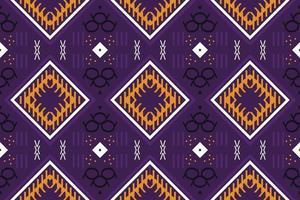 vetor padrão étnico. bordado sem costura ikat, bordado folclórico sem costura ikat, bordado folclórico sem costura ikat, arte africana de padrão tradicional é um padrão criado pela combinação de formas geométricas.