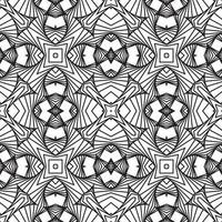 cubos monocromáticos tridimensionais alinhados em 3d em padrão sem emenda, ilustração moderna de listras curvas torcidas vetoriais de fundo preto e branco. padronizar, vetor