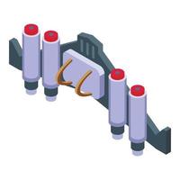 vetor isométrico de ícone de serviço extremo. espaço aéreo