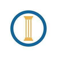 logotipo de vetor de pilar