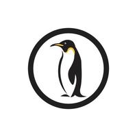 logotipo do animal pinguim vetor
