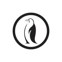 logotipo do animal pinguim vetor