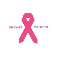 ilustração em vetor fita de conscientização do câncer de mama