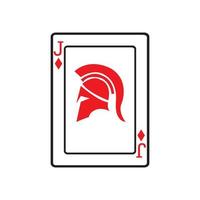 design de ilustração vetorial de modelo de ícone de cartão de cassino, design de ilustração vetorial de ícone de cartão de jogo vetor