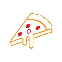 modelo de logotipo de pizza. projeto de vetor de fast-food. ilustração de produtos de panificação