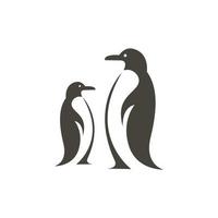 logotipo do animal pinguim vetor