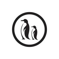 logotipo do animal pinguim vetor