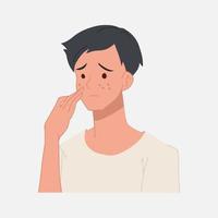 alergias a acne vetor inflamação dano design de doença cicatricial