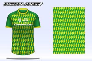 maquete de design de camiseta esportiva de camisa de futebol para clube de futebol 01 vetor