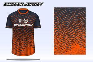 maquete de design de camiseta esportiva de camisa de futebol para clube de futebol 10 vetor