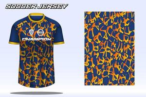 maquete de design de camiseta esportiva de camisa de futebol para clube de futebol 01 vetor