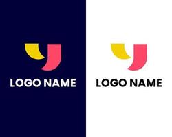 modelo de design de logotipo de negócios colorido moderno de marca de letra y vetor