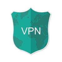 ícone do logotipo vpn. ilustração vetorial vetor