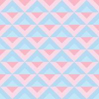 vetor de padrão geométrico vintage azul e rosa pastel.