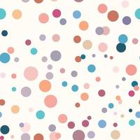 padrão de pontos coloridos, pontos dispersos repetição de vetor bonito