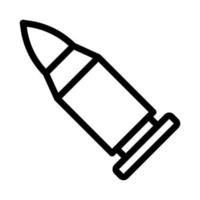 vetor de ilustração de bala e ícone do logotipo ícone da arma do exército perfeito.