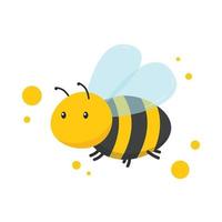 design de personagens de abelha. ícone de gota de abelha e mel. vetor