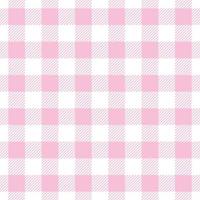 padrão vetorial xadrez de guingão, repetição quadriculada rosa e branca vetor